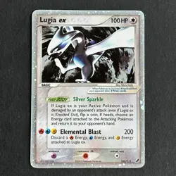 Lugia ex 105/115 EX Unseen Forces Holo Rare Pokemon Card - Image 1