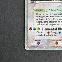 Lugia ex 105/115 EX Unseen Forces Holo Rare Pokemon Card - Image 5
