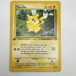 Pokemon Pikachu 60/64 Jungle 1st Edition 50 HP Common Regular Card English - Image 1