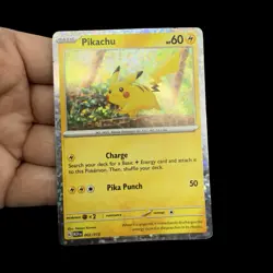 2024 Pikachu CONFETTI HOLO Mcdonald's Promo 002/015 Pokemon Card - Image 2