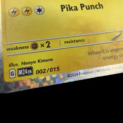 2024 Pikachu CONFETTI HOLO Mcdonald's Promo 002/015 Pokemon Card - Image 4