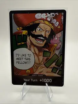 Gol.D.Roger DON!! Card OP13 Carrying on His Will English & Japanese - Image 2