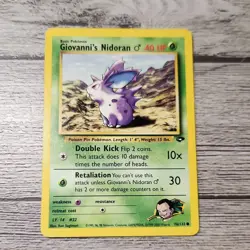 Pokemon - Giovanni's Nidoran 76/132 Common Gym Challenge Unlimited 2000 LP - Image 1