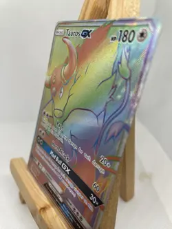 Pokemon TCG - Tauros GX - Secret Rainbow Rare Holo - Full Art 156/149 Sun & Moon - Image 2