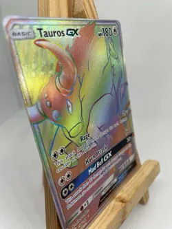 Pokemon TCG - Tauros GX - Secret Rainbow Rare Holo - Full Art 156/149 Sun & Moon - Image 3