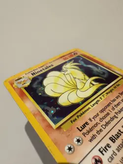 1999 Pokemon TCG Base Set Unlimited #12/102 Ninetales Holo Rare MP WOTC NINTENDO - Image 3