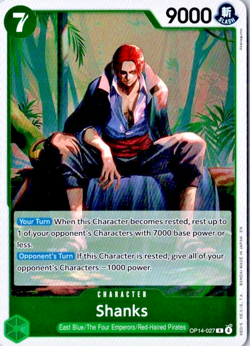 ONE PIECE English Shanks OP14-027 The Azure Sea's Seven - Image 1