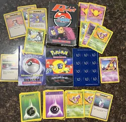 Pokemon Team Rocket Trouble Theme Deck Box w/ 40 Misc Cards - Image 1
