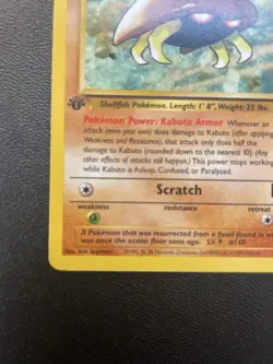 Pokemon TCG Kabuto Fossil 1st Edition Common Card 50/62 - Image 4
