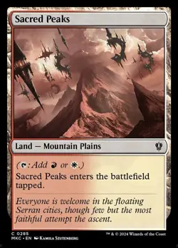 MTG - 4 x Sacred Peaks - Karlov Manor Commander - Playset 4x x4 - Image 2