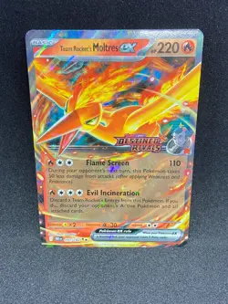 Team Rocket's Moltres 031 & 208/182 - Destined Rivals Stamped - NM Pokemon TCG - Image 2