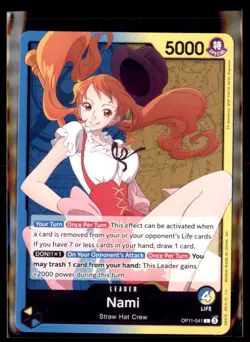 One Piece A Fist of Divine Speed Nami Leader OP 11-041 - Image 1