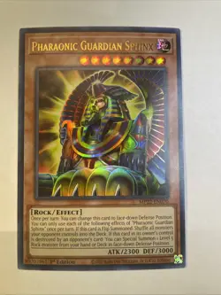 Yugioh PHARAONIC GUARDIAN SPHINX Ultra Rare 1st Edition MP22-EN070 NEAR MINT+ - Image 1