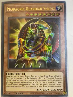 Yugioh PHARAONIC GUARDIAN SPHINX Ultra Rare 1st Edition MP22-EN070 NEAR MINT+ - Image 2