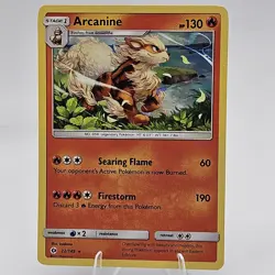 Pokemon TCG Arcanine Sun & Moon 22/149 Holo Holo Rare - Image 1