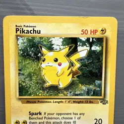 Pikachu 60/64 | Base Set Jungle | Non Holo Pokemon Card LP | Read Description - Image 2