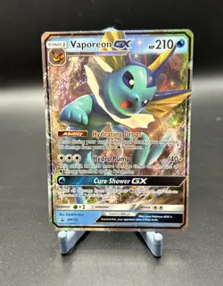 Vaporeon GX SM172 Sm Holo Sun & Moon Black Star Promo Pokemon - Image 1