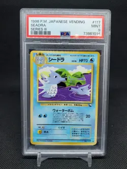1998 Seadra #117 Japanese Vending Series 3 PSA 9 MINT Pokemon TCG - Image 1