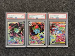 PSA 10 Bulbasaur Ivysaur Venusaur EX Sequential Set Pokemon Mega Brave - Image 1