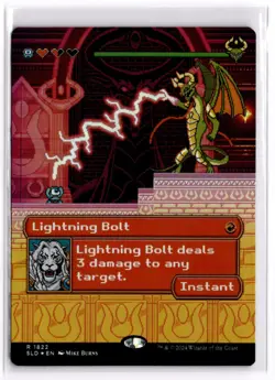 Lightning Bolt Foil Secret Lair 1822 LP x1 MTG Magic: the Gathering - Image 1