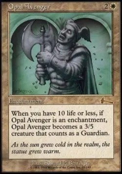1 x Opal Avenger - Foil - Urza's Legacy - Light Play - MTG - Image 1
