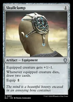 Mint/Near-Mint, English - 1 x MTG Skullclamp Commander: Bloomburrow - Image 1