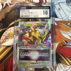 Pokemon 2022 SWSH Lost Origin Giratina VSTAR 131/196 CGC GOLD GEM MINT 10 Holo - Image 1