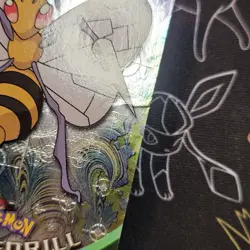 Topps #15 Beedrill Black Logo Holo (Pattern) Pokemon Tcg Vintage (See Photos) - Image 3
