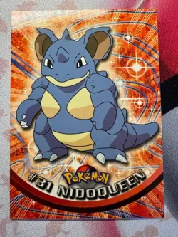 Pokemon Nidoking #34 Nidoqueen #31 TOPPS Series 1 Blue Logo 1st Print NEAR MINT - Image 2