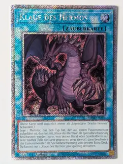 Klaue des Hermos RA04-DE256 Platinum Secret Rare DE NM YUGIOH - Image 1
