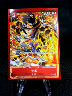 SABO P-044 Treasure Cruise Promo One Piece TCG NM V-Jump Oct promo - Image 1
