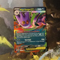 Mega Gengar ex (Phantasmal Flames 56/94) double rare Pokemon TCG card - Image 1