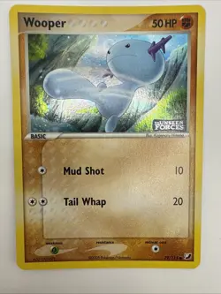 Wooper 79/115 EX Unseen Forces Reverse Holo Rare Stamped Pokemon Card - Image 3