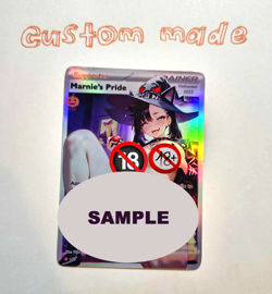 🔞 Marnie Halloween Custom R18 Pokemon Trainer Card Full Art Sexy Waifu doujin - Image 1