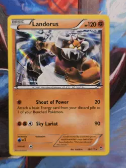 Landorus 58/111 XY Furious Fists Holo Rare Pokemon Card - Image 1