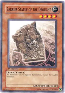 Yugioh! LP Barrier Statue of the Drought - CDIP-EN022 - Common - 1st Edition Lig - Image 1
