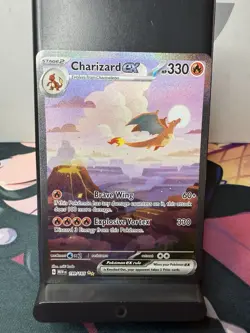 Pokemon Charizard ex 199/165 MEW Set Holo Star Card Brave Wing Explosive Vortex - Image 1