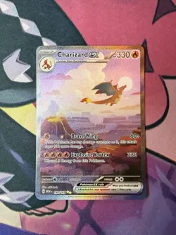 Pokemon Charizard ex 199/165 MEW Set Holo Star Card Brave Wing Explosive Vortex - Image 4