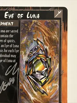 Signed By Ron Spencer Rage CCG TCG Eye Of Luna Card White Wolf 1996 - Image 5