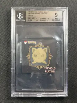 Pokemon Cards BGS 9 Mint 24K Gold Plating Jigglypuff Korean Popping Candy 2023 - Image 1