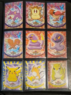 NM/LP! *MIXED* Label 1999 Topps Pokemon Series 1 COMPLETE SET 90/90 TV Animation - Image 4