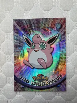 Wigglytuff #40 — 1999 Topps Pokemon Series 1 Blue Logo Rainbow Holo NM - Image 1