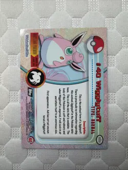 Wigglytuff #40 — 1999 Topps Pokemon Series 1 Blue Logo Rainbow Holo NM - Image 2