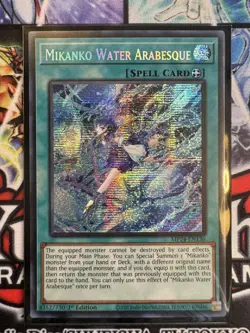 Yugioh Mikanko Water Arabesque MP24-EN136 Prismatic Secret Rare - Image 1