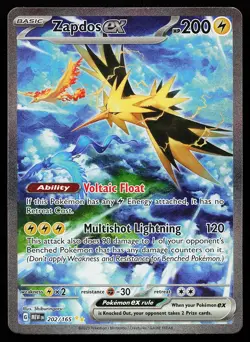 Zapdos ex 202/165 Special Illustration Rare Scarlet & Violet 151 Pokemon Card - Image 1