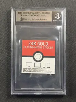 Pokemon Cards BGS 9 Mint 24K Gold Plating Charmander Korean Popping Candy 2023 - Image 2