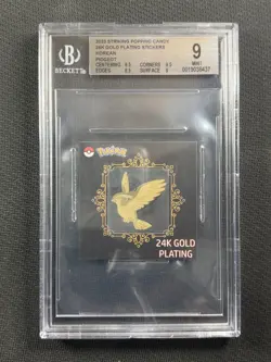 Pokemon Cards BGS 9 Mint 24K Gold Plating Pidgeot Korean Popping Candy 2023 - Image 1