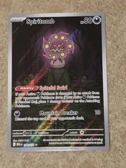 [ NM ] Spiritomb 148/132 MEG Rare Holo Basic Spirit Pokemon TCG Card - Image 1