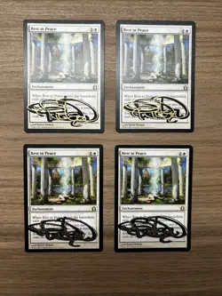 4x REST IN PEACE SHADOW SIGNED TERESE NIELSEN MTG magic The Gathering - Image 1