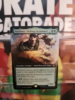 Sandman, Shifting Scoundrel - Foil - Extended Art - Marvel's Spider-Man - NM - Image 1